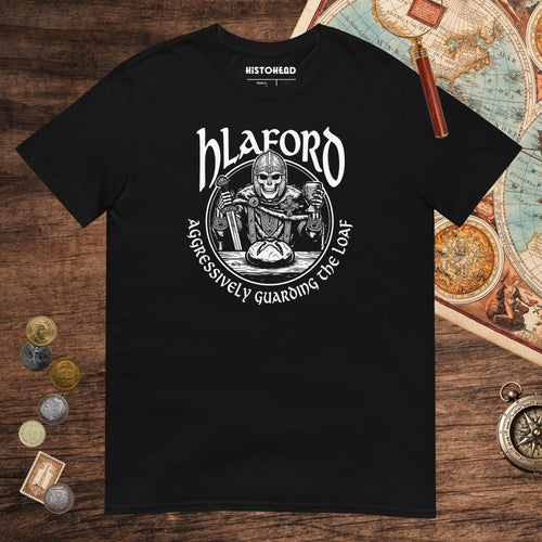 Black Hlaford Loaf Guardian Tee - history buff gift by HistoHead