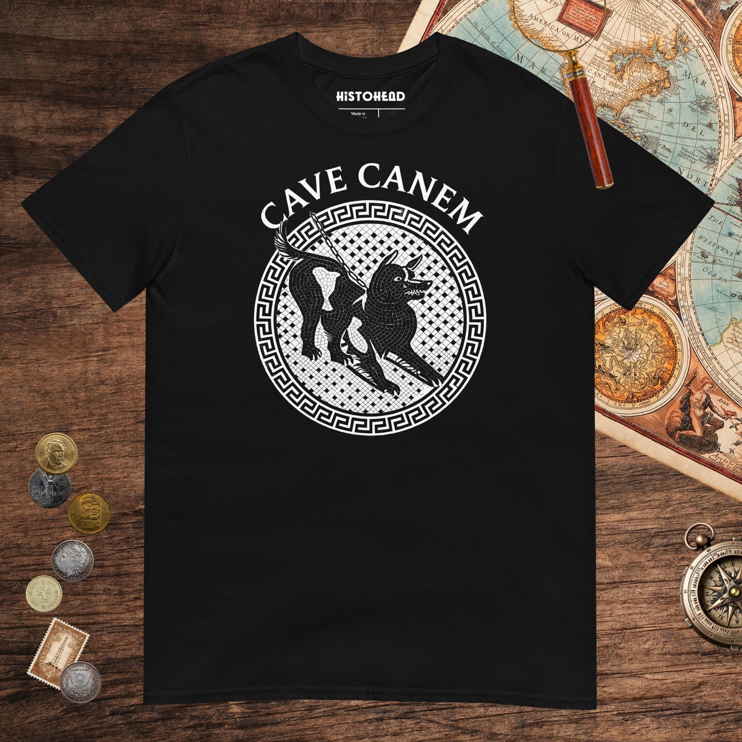 Black Cave Canem Tee - history buff gift by HistoHead