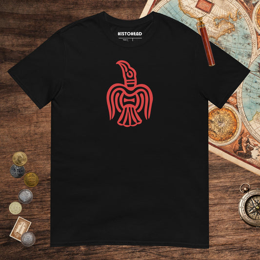 Black Viking York Raven Tee - history buff gift by HistoHead