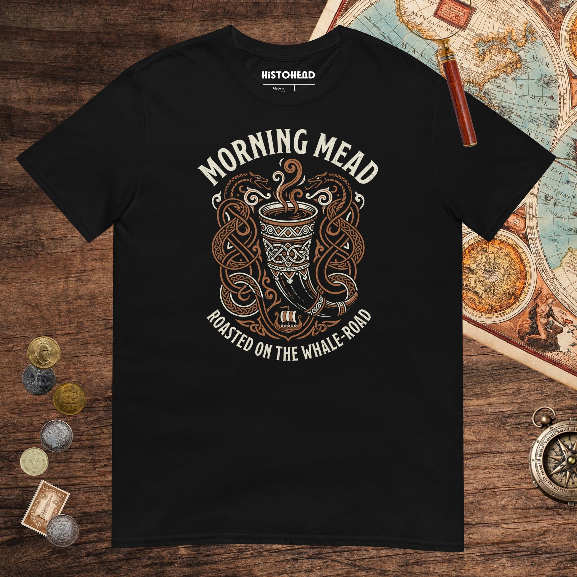 Black Morning Mead Tee - history buff gift by HistoHead