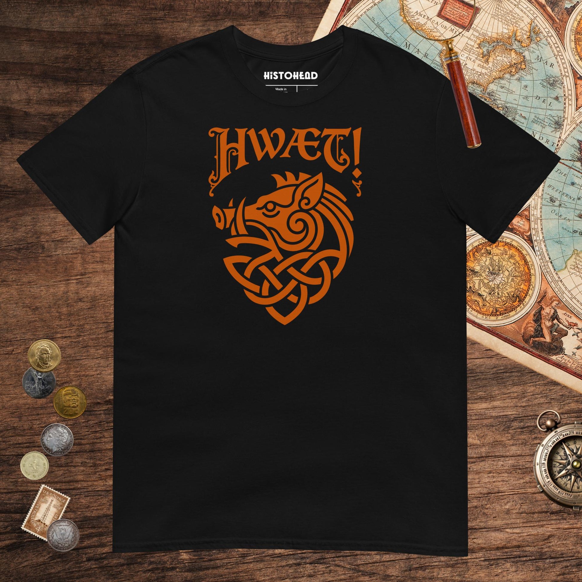 Black Hwaet Boar Tee - history buff gift by HistoHead