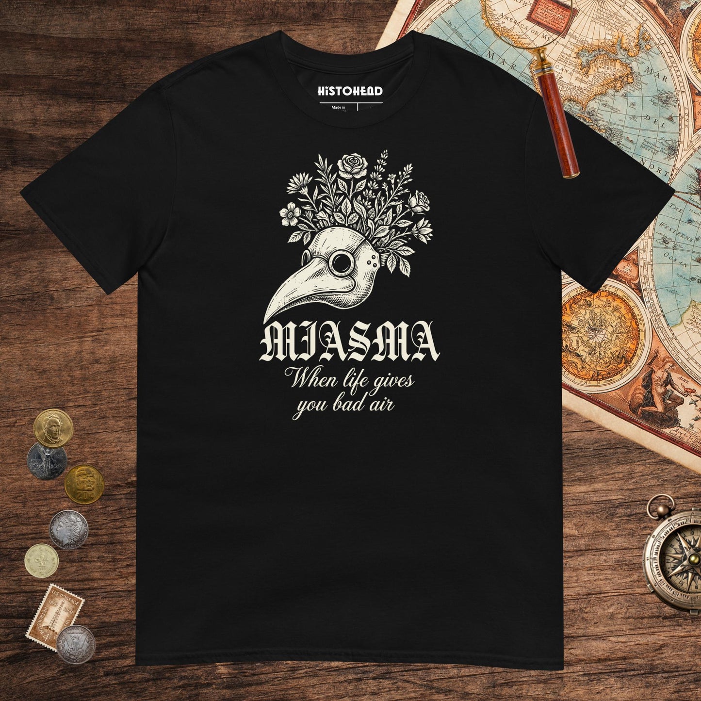 Black Miasma When Life Gives You Bad Air Tee - history buff gift by HistoHead