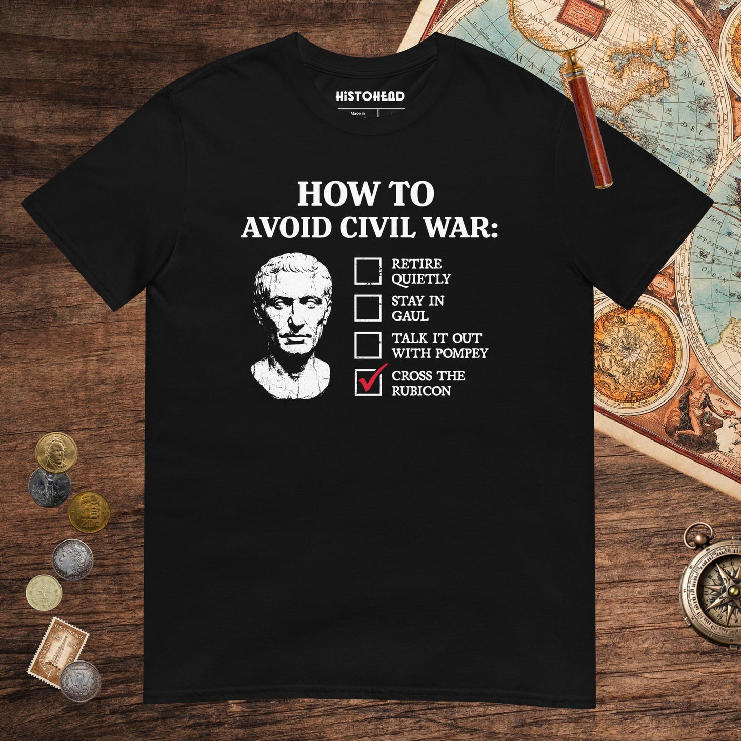 Black Caesar's Peace Plan Tee - history buff gift by HistoHead