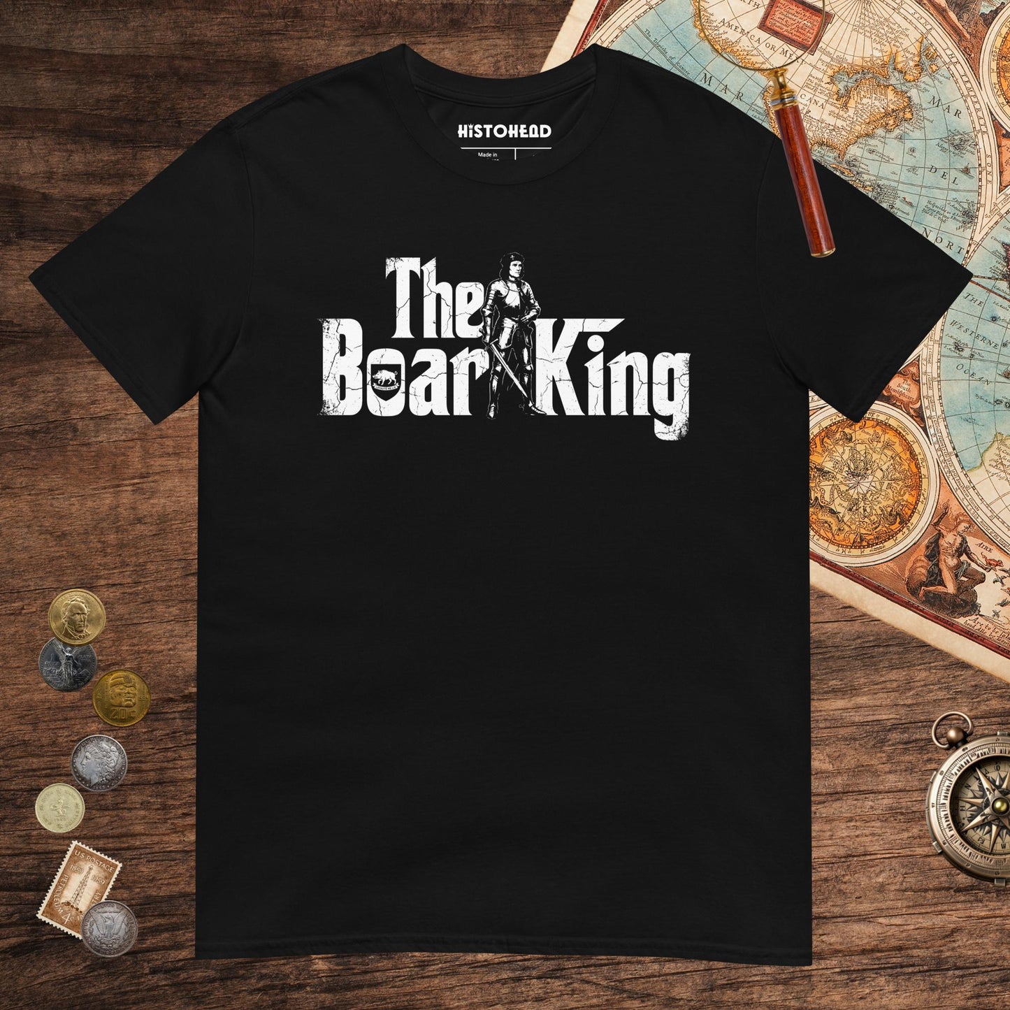 Black Richard III The Boar King Tee - history buff gift by HistoHead