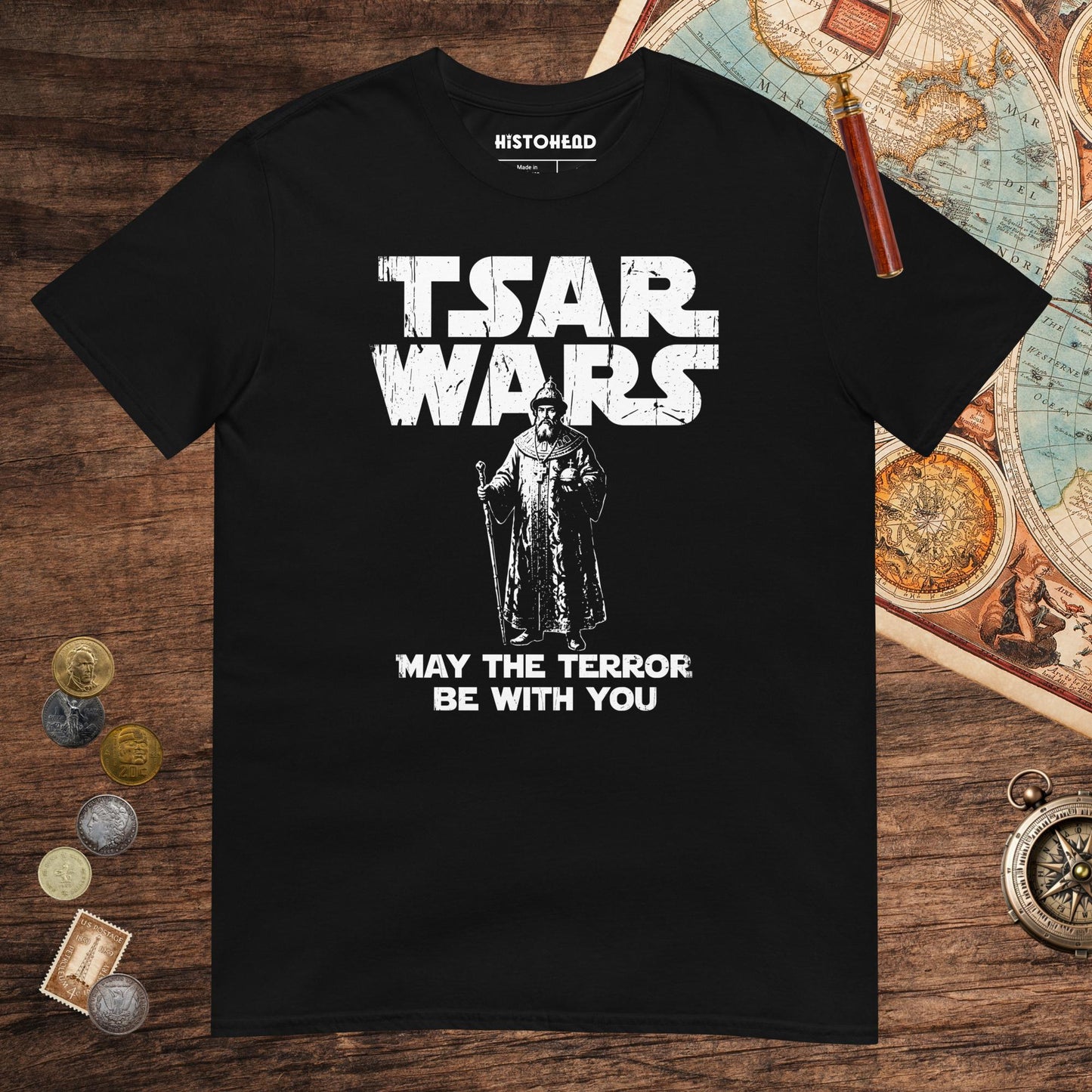 Black Ivan the Terrible Tsar Wars Tee - history buff gift by HistoHead