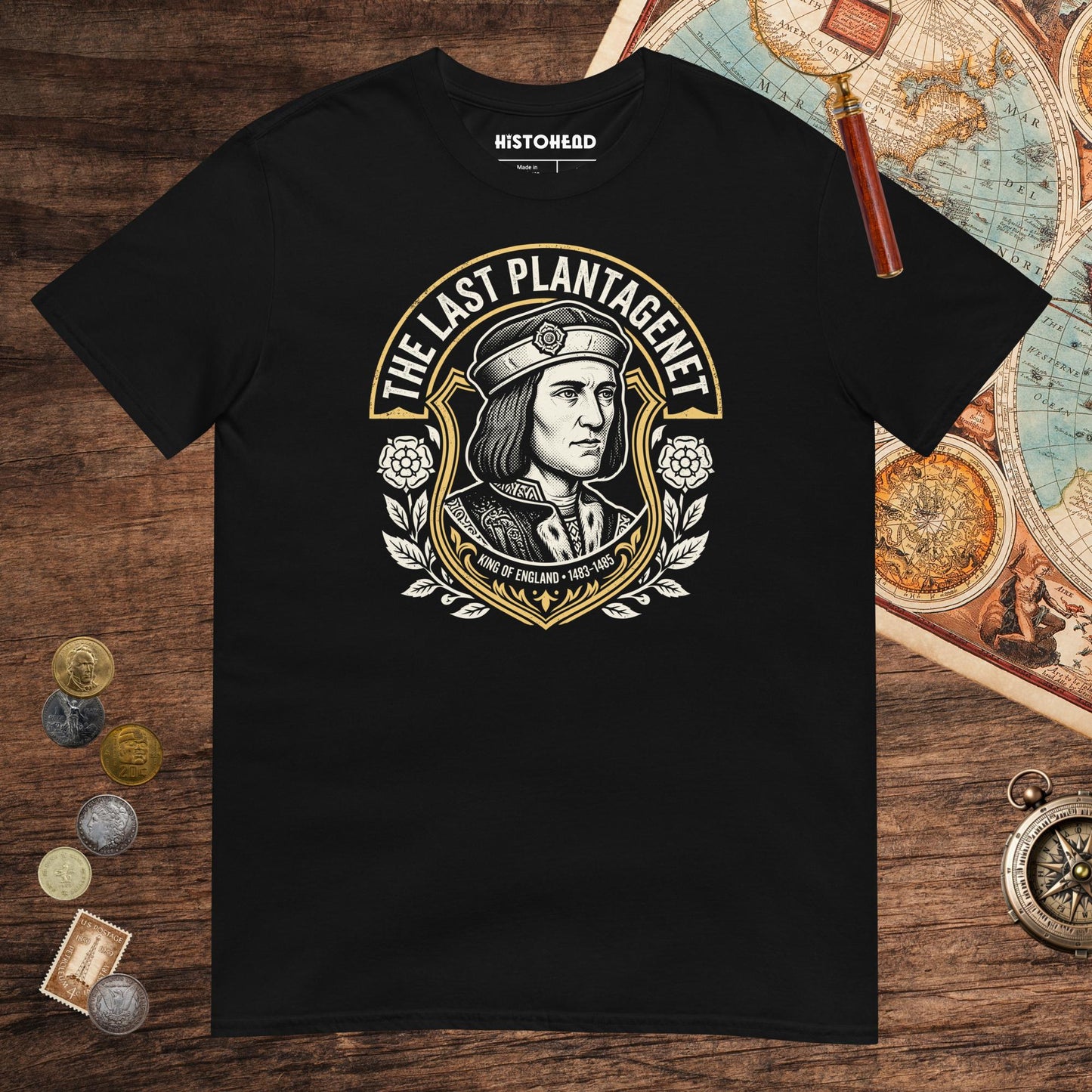 Black Richard III The Last Plantagenet Tee - history buff gift by HistoHead