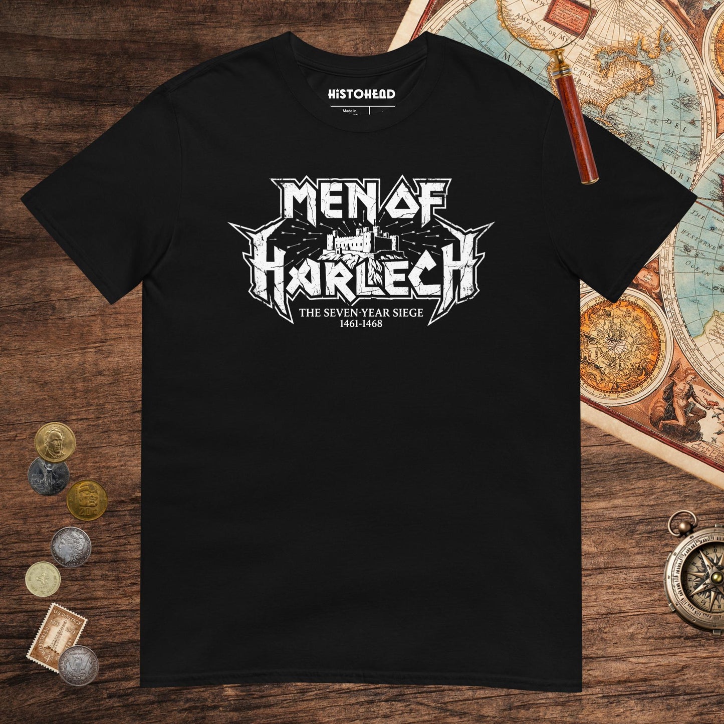 Black Men of Harlech Tee - history buff gift by HistoHead