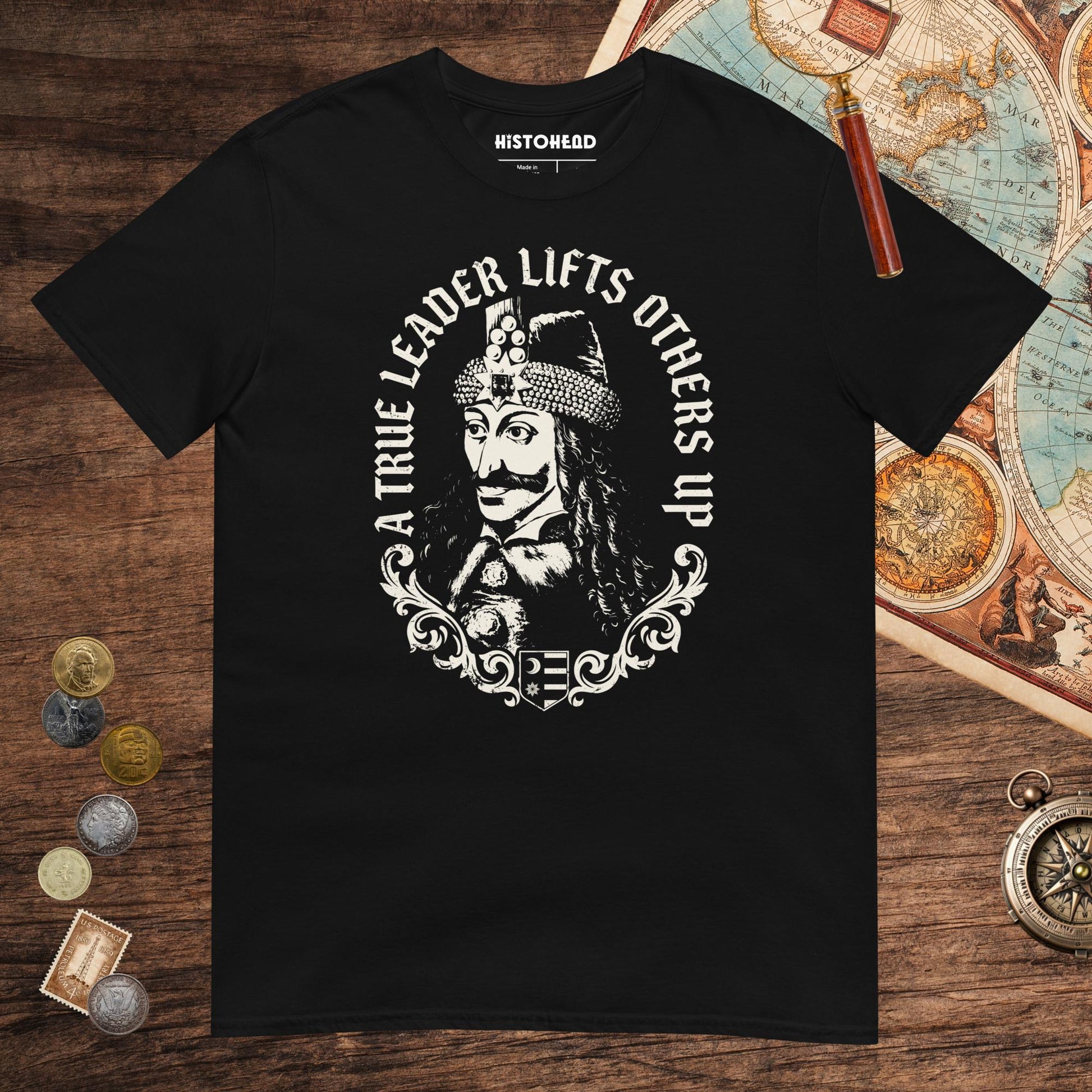 Black Vlad the Impaler True Leader Tee - history buff gift by HistoHead