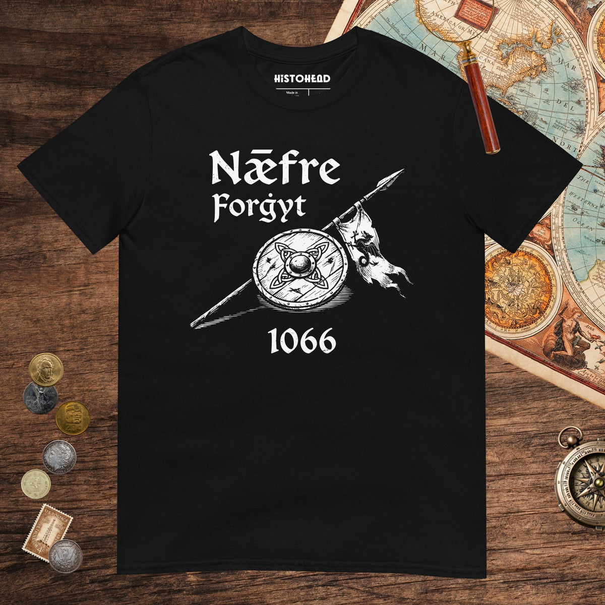 Black Never Forget 1066 Tee - history buff gift by HistoHead