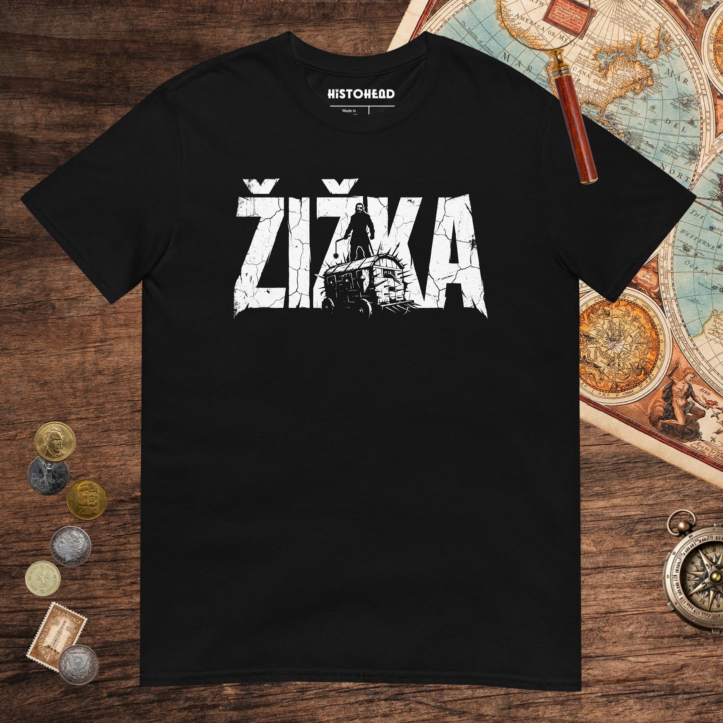 Black Jan Žižka Tee - history buff gift by HistoHead