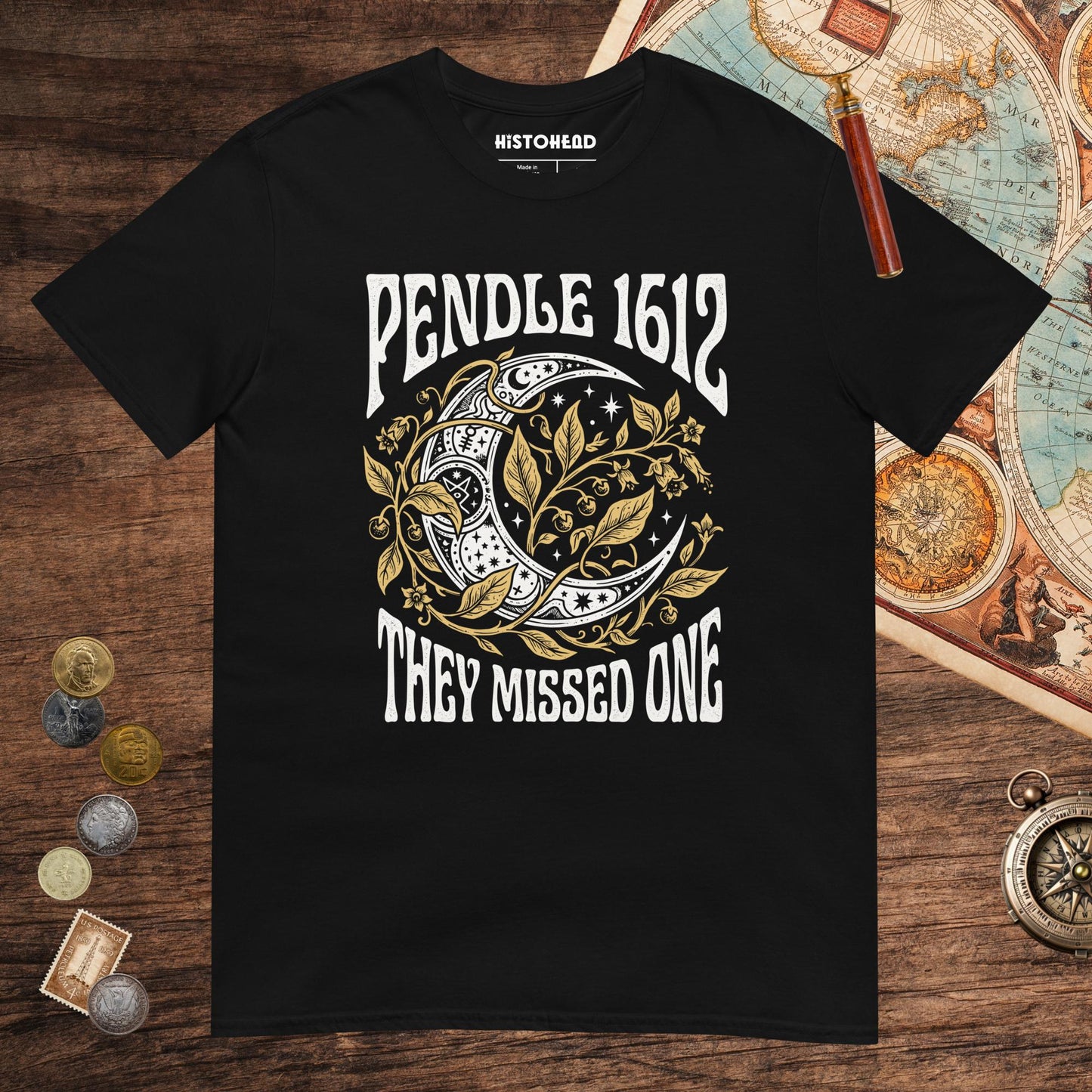 Black Pendle Witch Trials They Missed One Tee - history buff gift by HistoHead