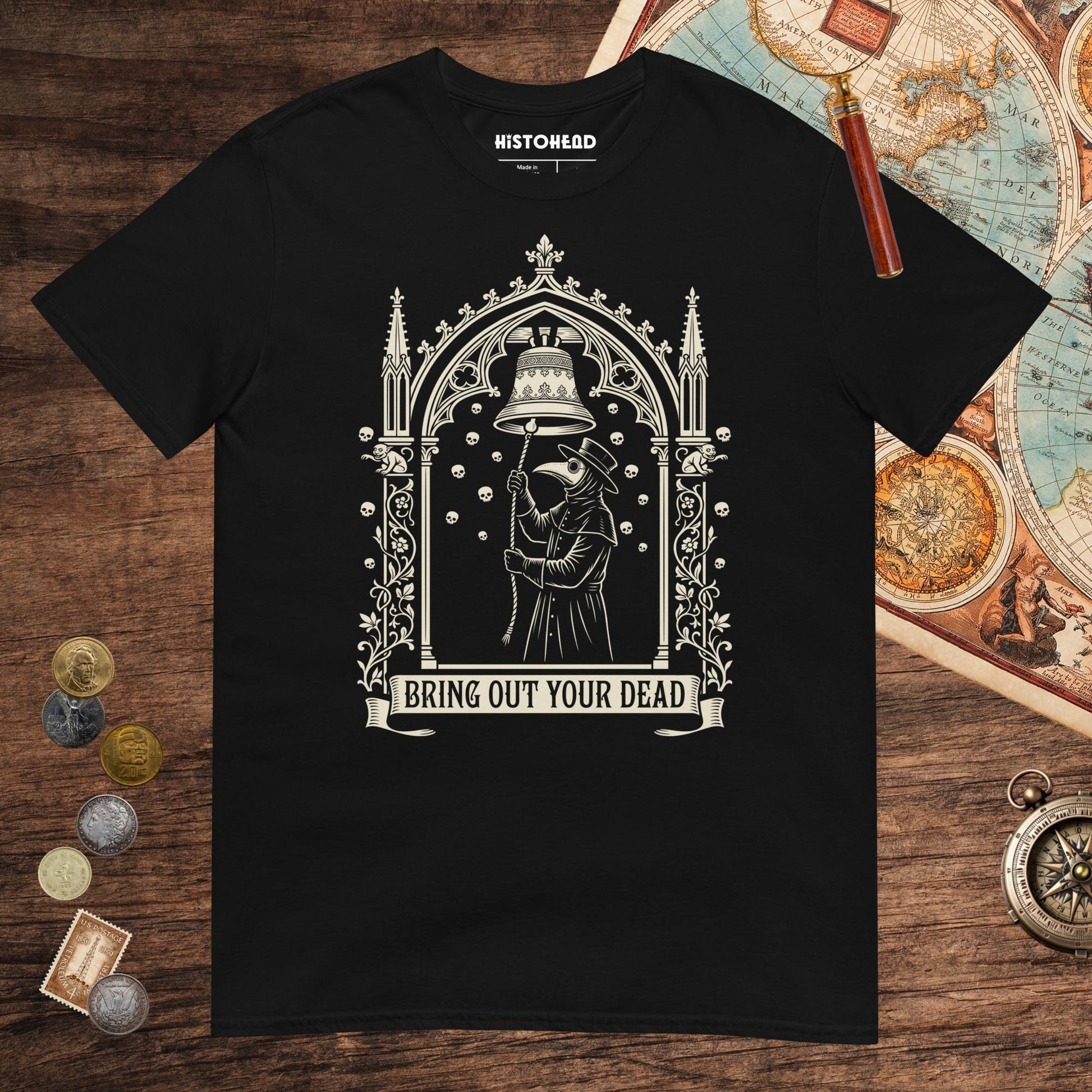 Black Bring Out Your Dead Tee - history buff gift by HistoHead