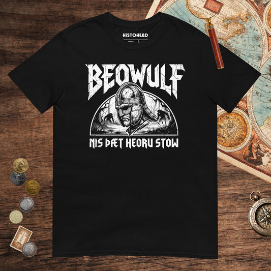 Black Beowulf That Is No Pleasant Place Old English Tee - history buff gift by HistoHead