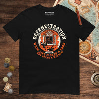 Black Defenestration Prague Extreme Sports Club Tee - history buff gift by HistoHead