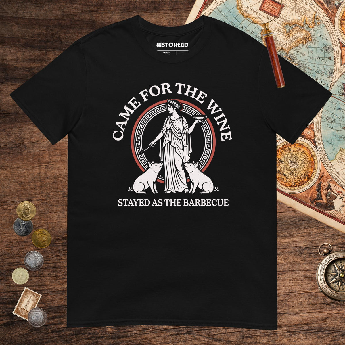Black Circe Barbecue Tee - history buff gift by HistoHead