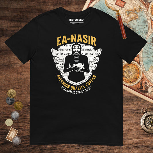 Black Ea-Nasir Superior Copper Guaranteed Tee - history buff gift by HistoHead