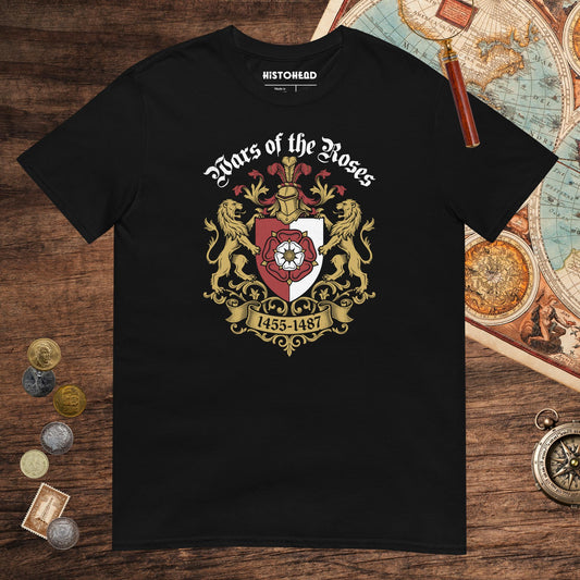 Black Wars of the Roses Tee - history buff gift by HistoHead