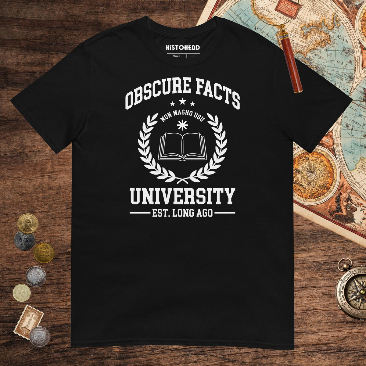Black Obscure Facts University Tee - history buff gift by HistoHead