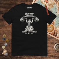 Black Elizabeth I Tilbury Barbell Club Tee - history buff gift by HistoHead