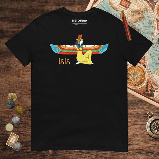 Black Egyptian Goddess Isis Tee - history buff gift by HistoHead