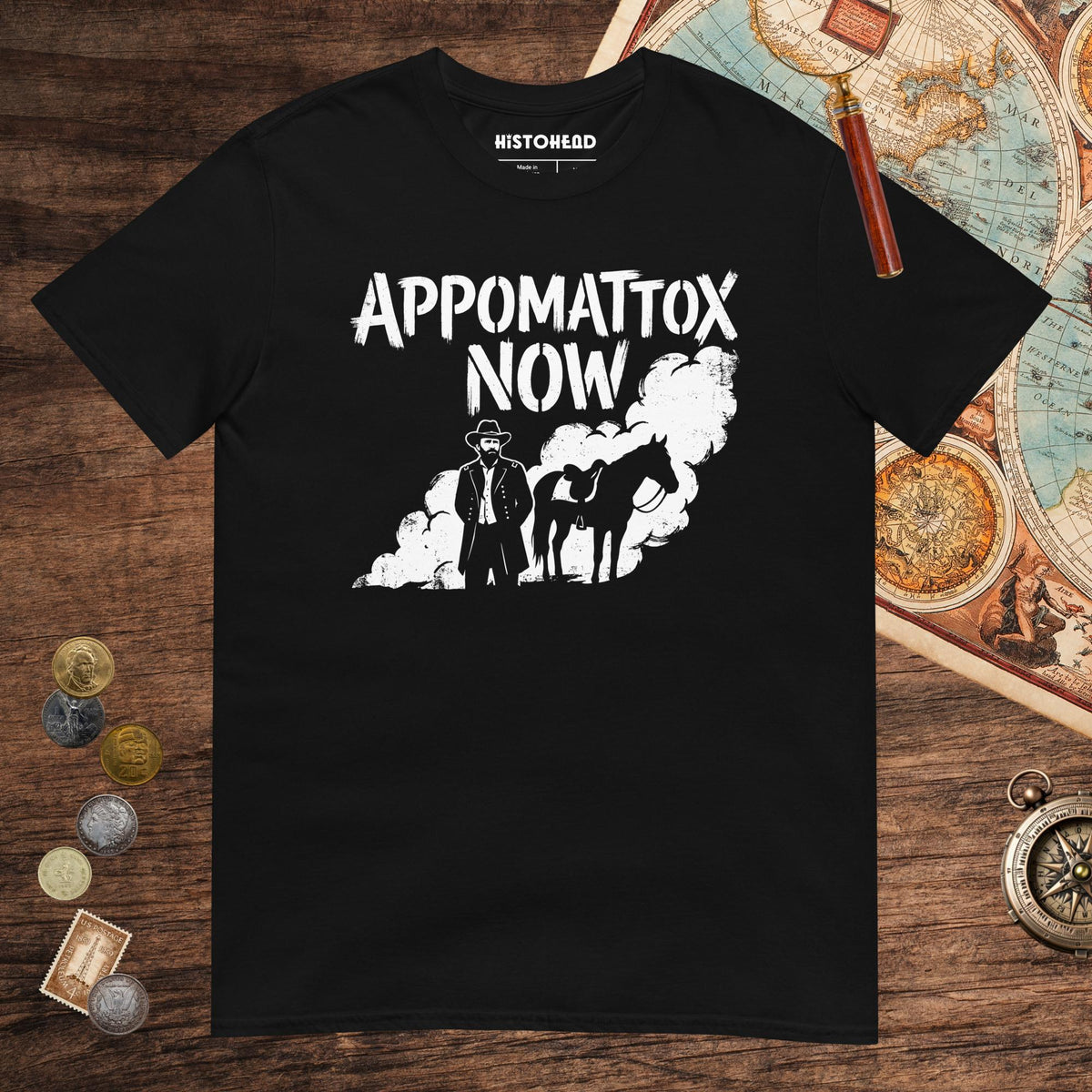 Black Appomattox Now Tee - history buff gift by HistoHead