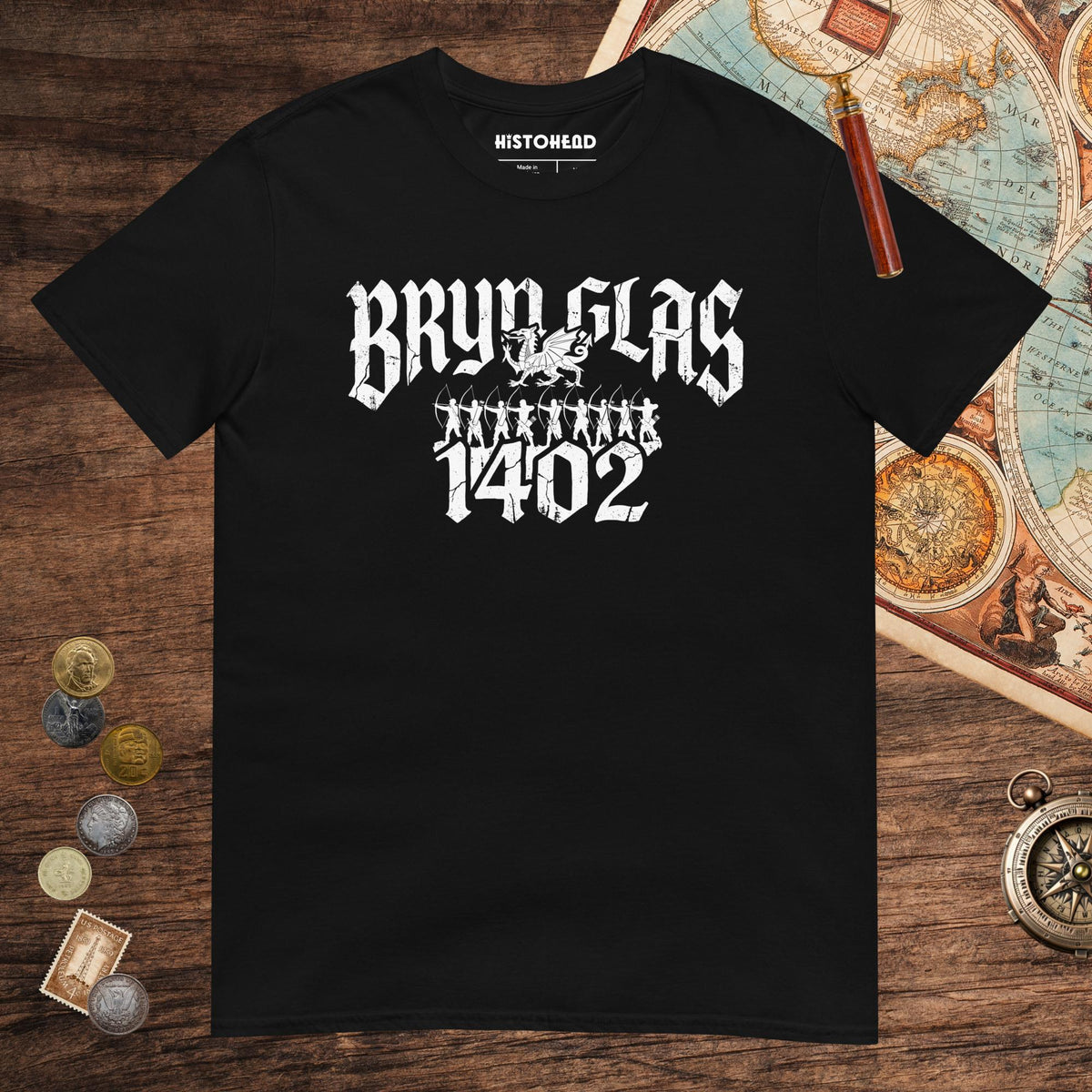 Black Battle of Bryn Glas 1402 Tee - history buff gift by HistoHead