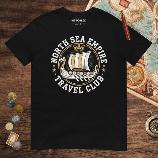 Black North Sea Empire Travel Club Tee - history buff gift by HistoHead