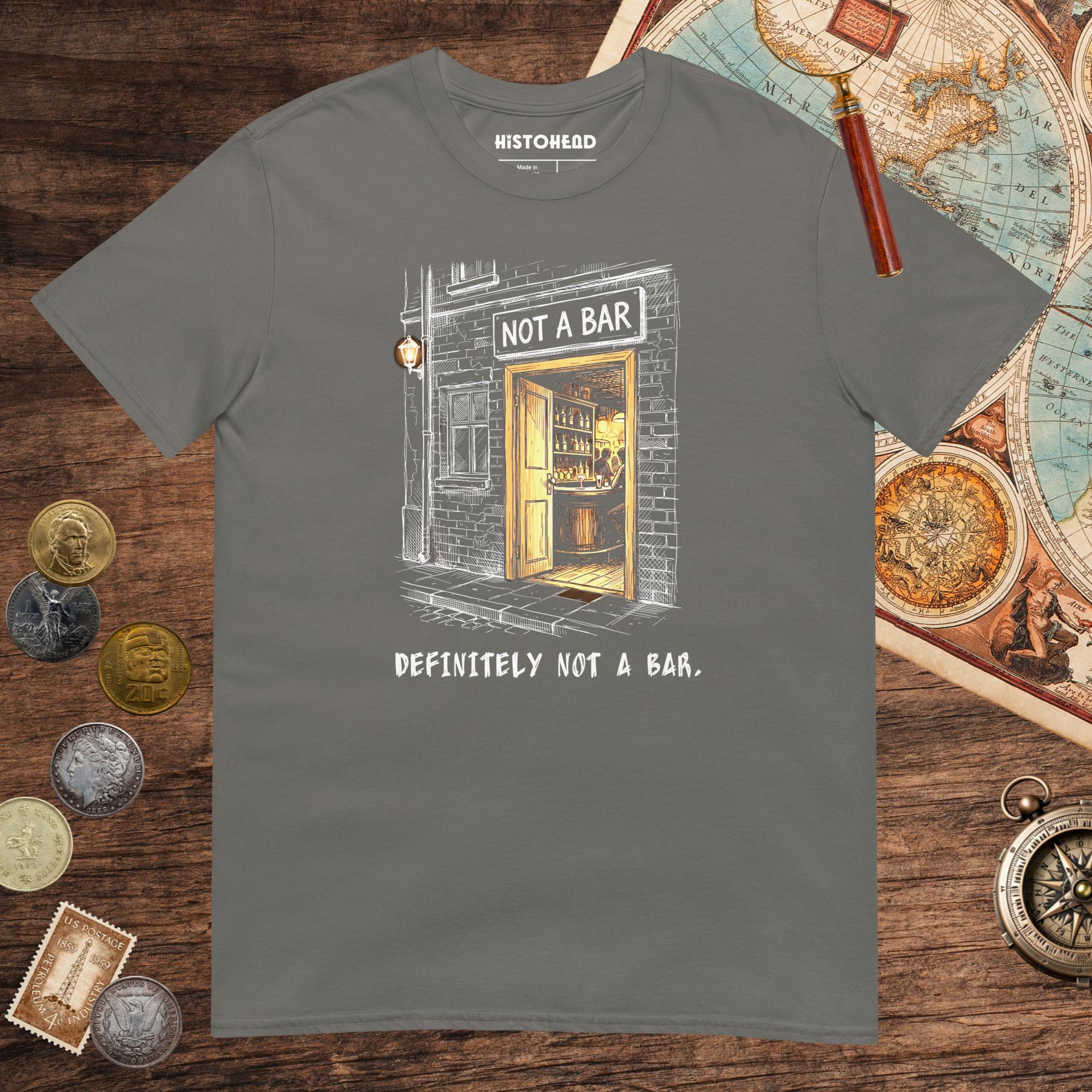 Charcoal Not A Bar Tee - history buff gift by HistoHead