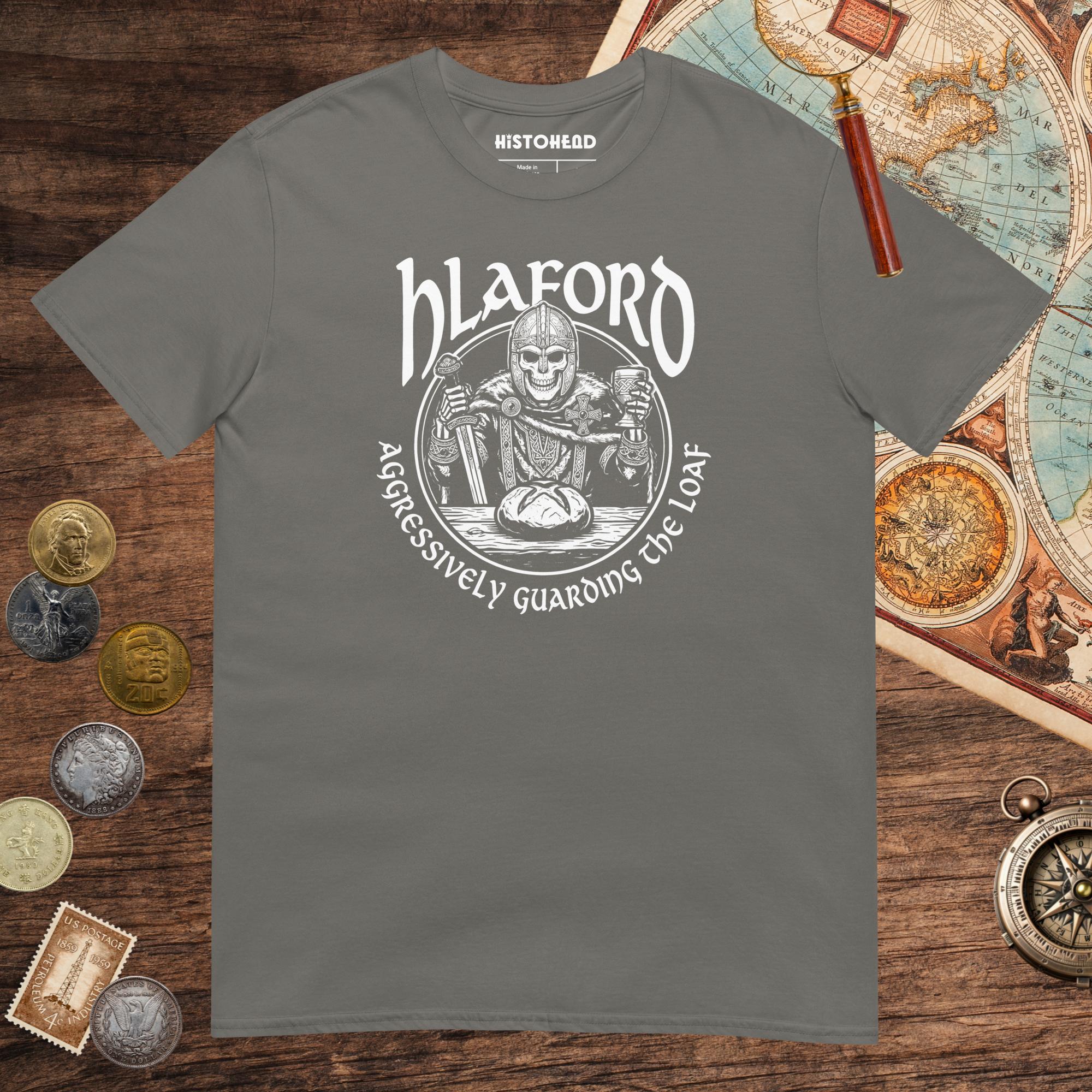 Charcoal Hlaford Loaf Guardian Tee - history buff gift by HistoHead