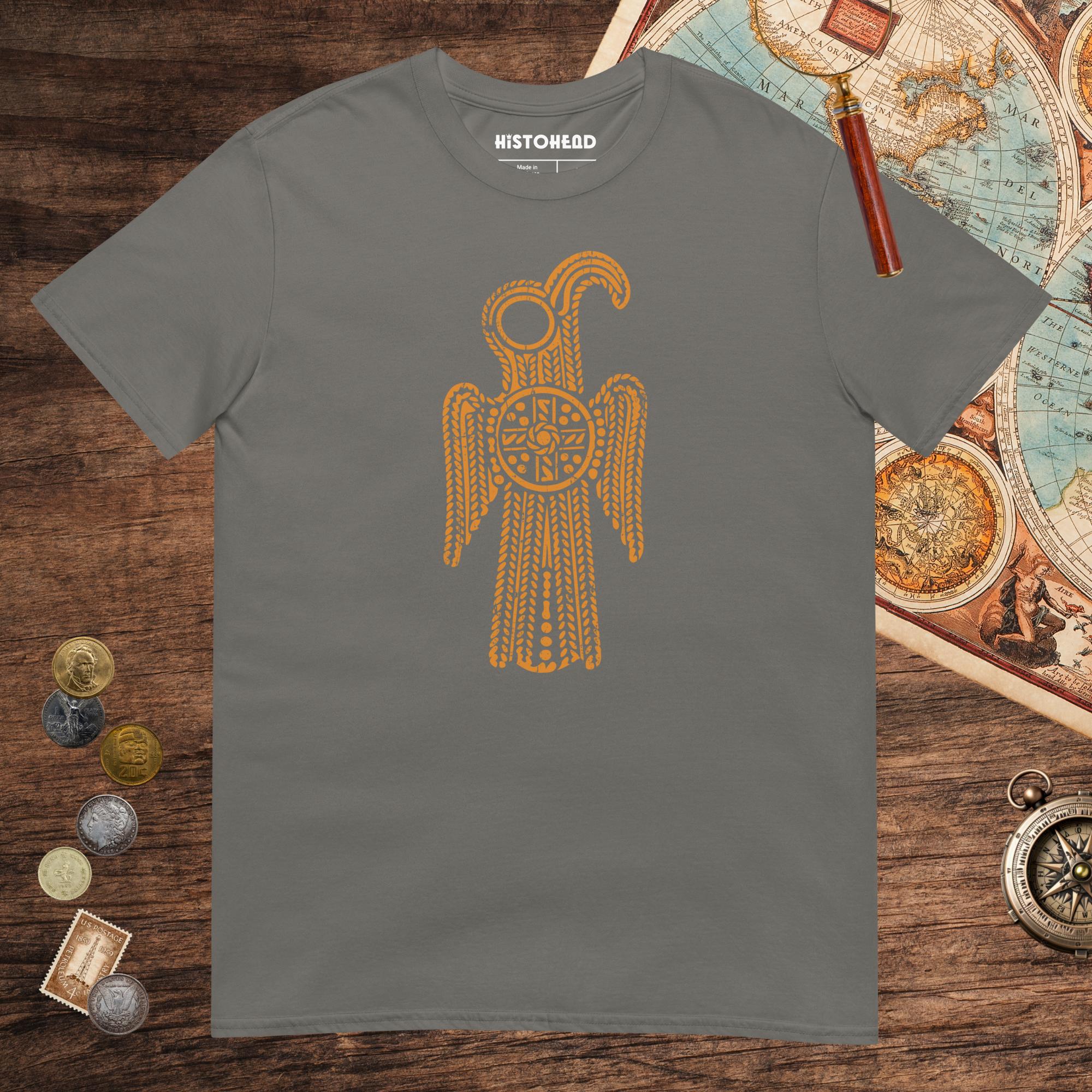Charcoal Anglo-Saxon Eagle Tee - history buff gift by HistoHead