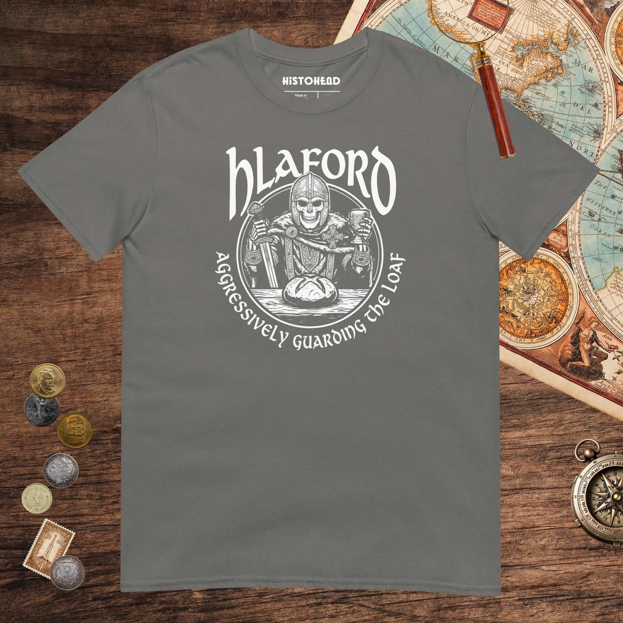 Charcoal Hlaford Loaf Guardian Tee - history buff gift by HistoHead
