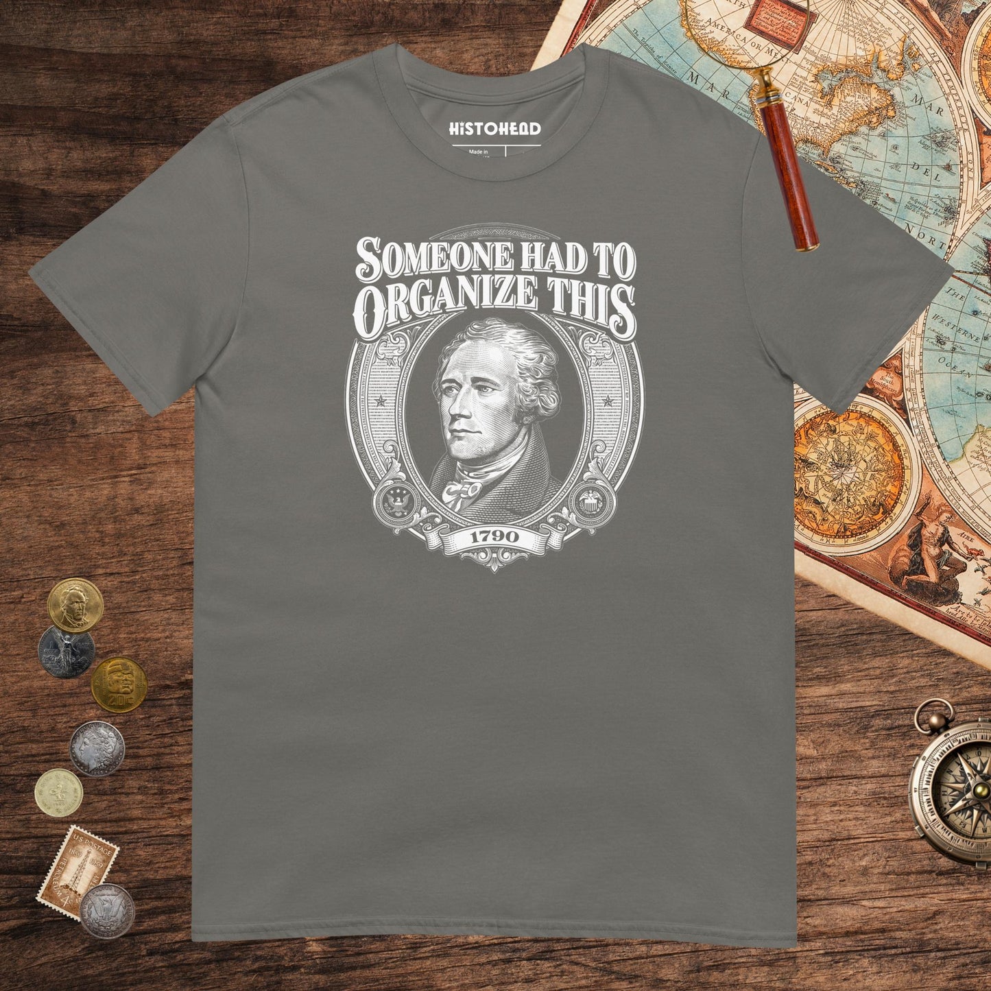 Charcoal Someone Had to Organize Tee - history buff gift by HistoHead