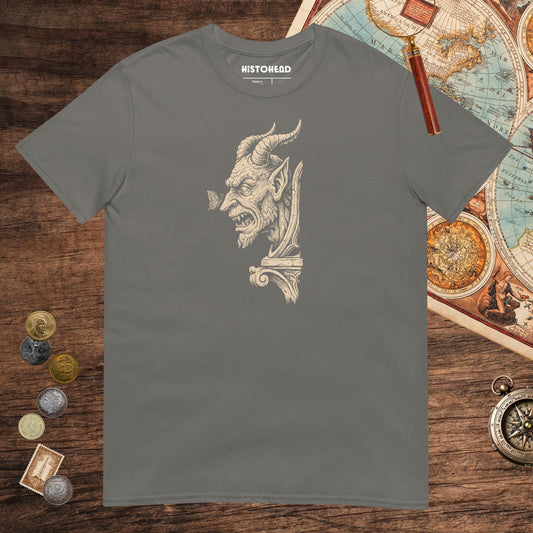Charcoal Grotesque and Butterfly Tee - history buff gift by HistoHead