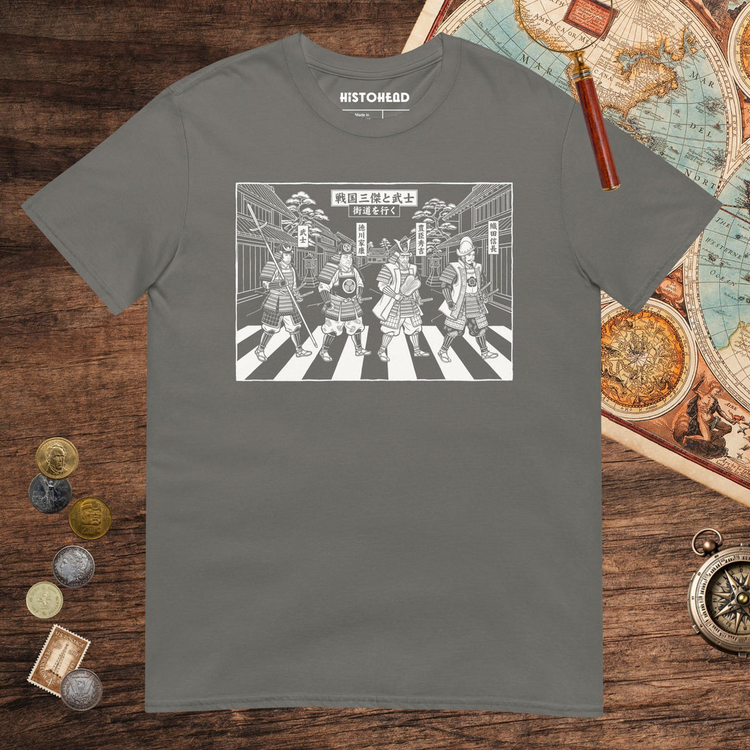 Charcoal Sengoku Road Tee - history buff gift by HistoHead
