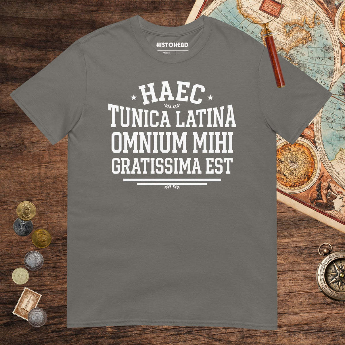 Charcoal This Is My Favorite Latin Shirt Tee - history buff gift by HistoHead
