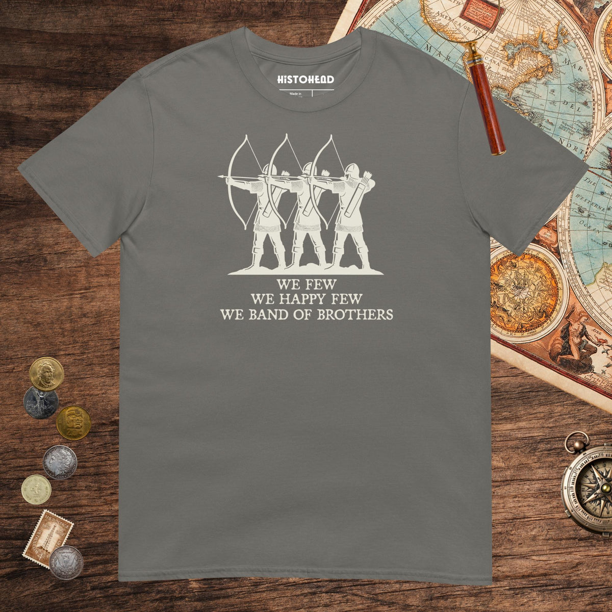Charcoal Band of Brothers Tee - history buff gift by HistoHead