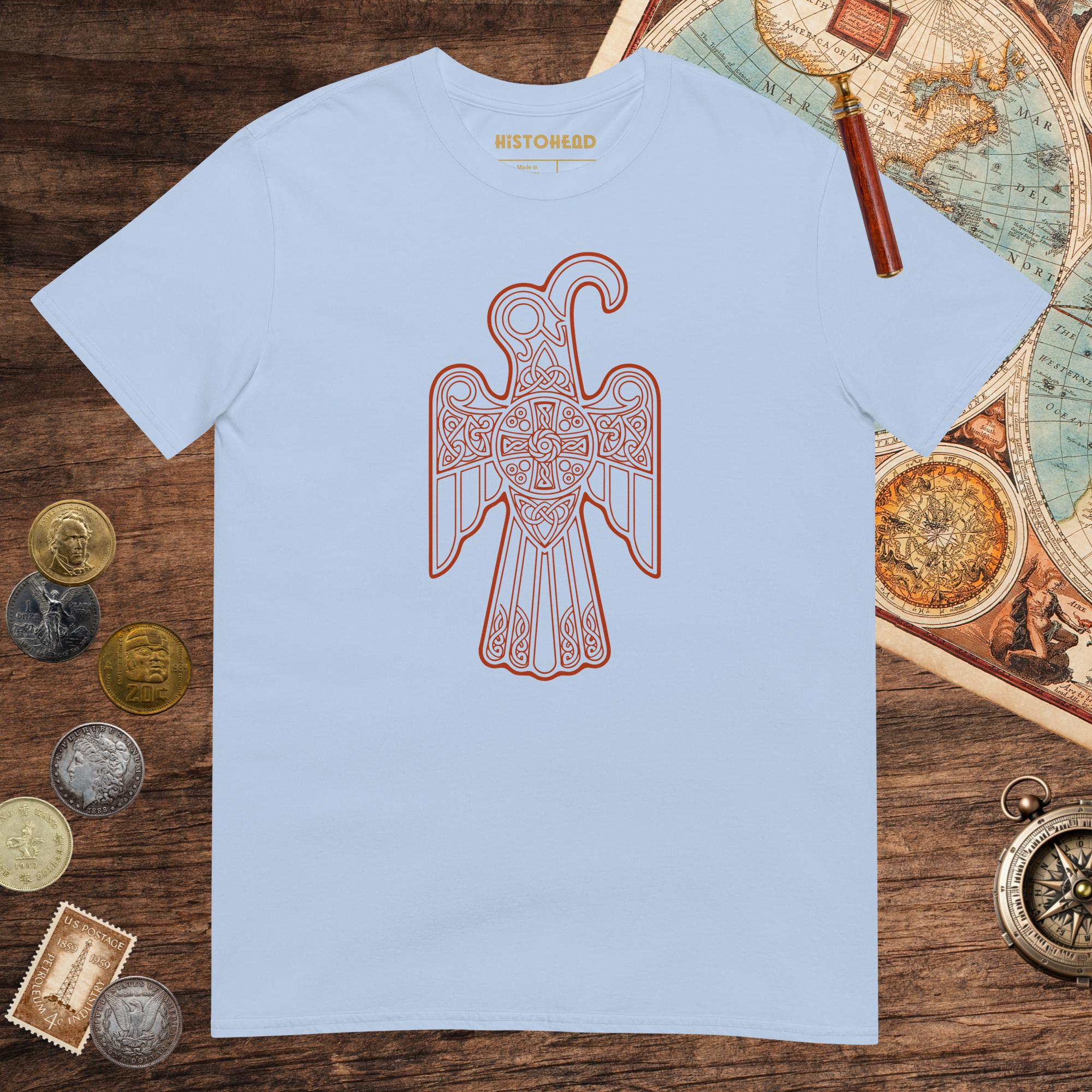 Light Blue Anglo-Saxon Eagle Tee - history buff gift by HistoHead