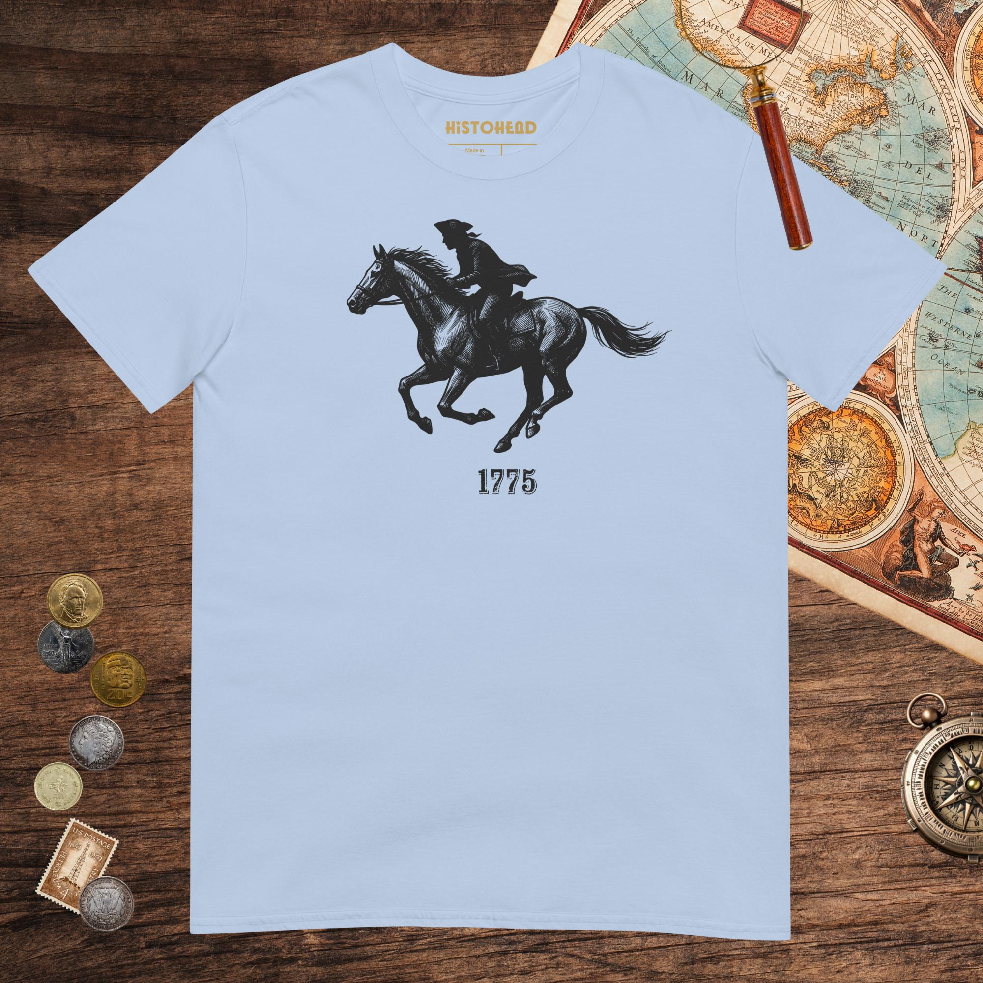 Light Blue Paul Revere Tee - history buff gift by HistoHead