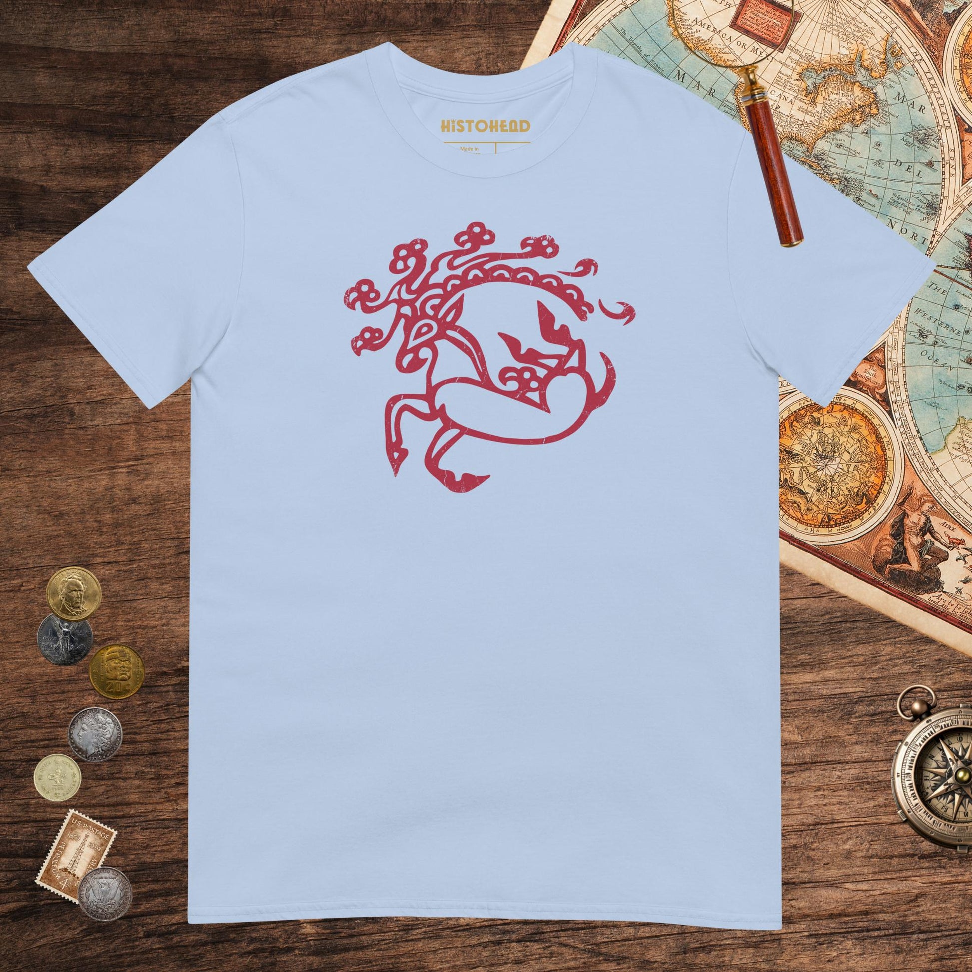 Light Blue Siberian Ice Maiden Tattoo Tee - history buff gift by HistoHead
