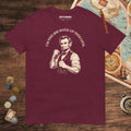 Maroon Lincoln The Big Buck Tee - history buff gift by HistoHead