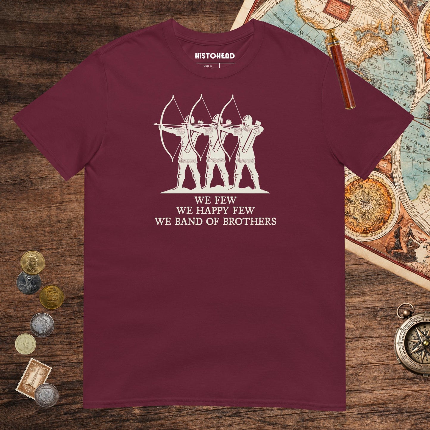 Maroon Band of Brothers Tee - history buff gift by HistoHead