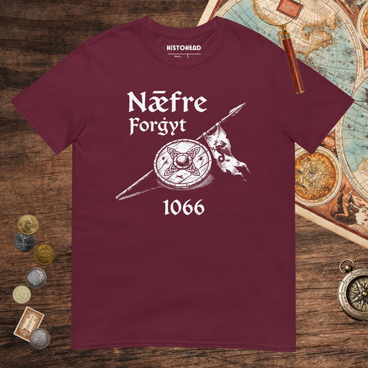 Maroon Never Forget 1066 Tee - history buff gift by HistoHead