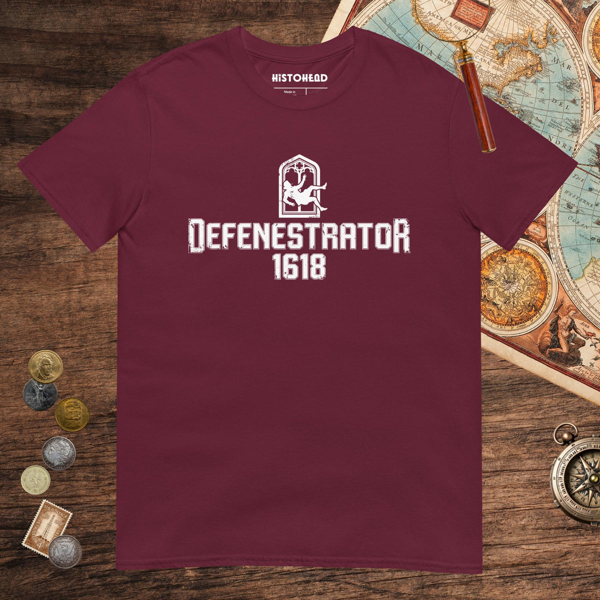 Maroon Defenestrator Tee - history buff gift by HistoHead