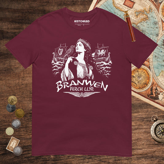 Maroon Branwen ferch Llŷr Tee - history buff gift by HistoHead