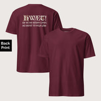 Maroon If You Can Read This You Have Too Much Education in Old English Tee - Back Print - history buff gift by HistoHead