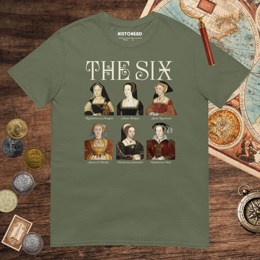 Military Green The Six Tee - history buff gift by HistoHead