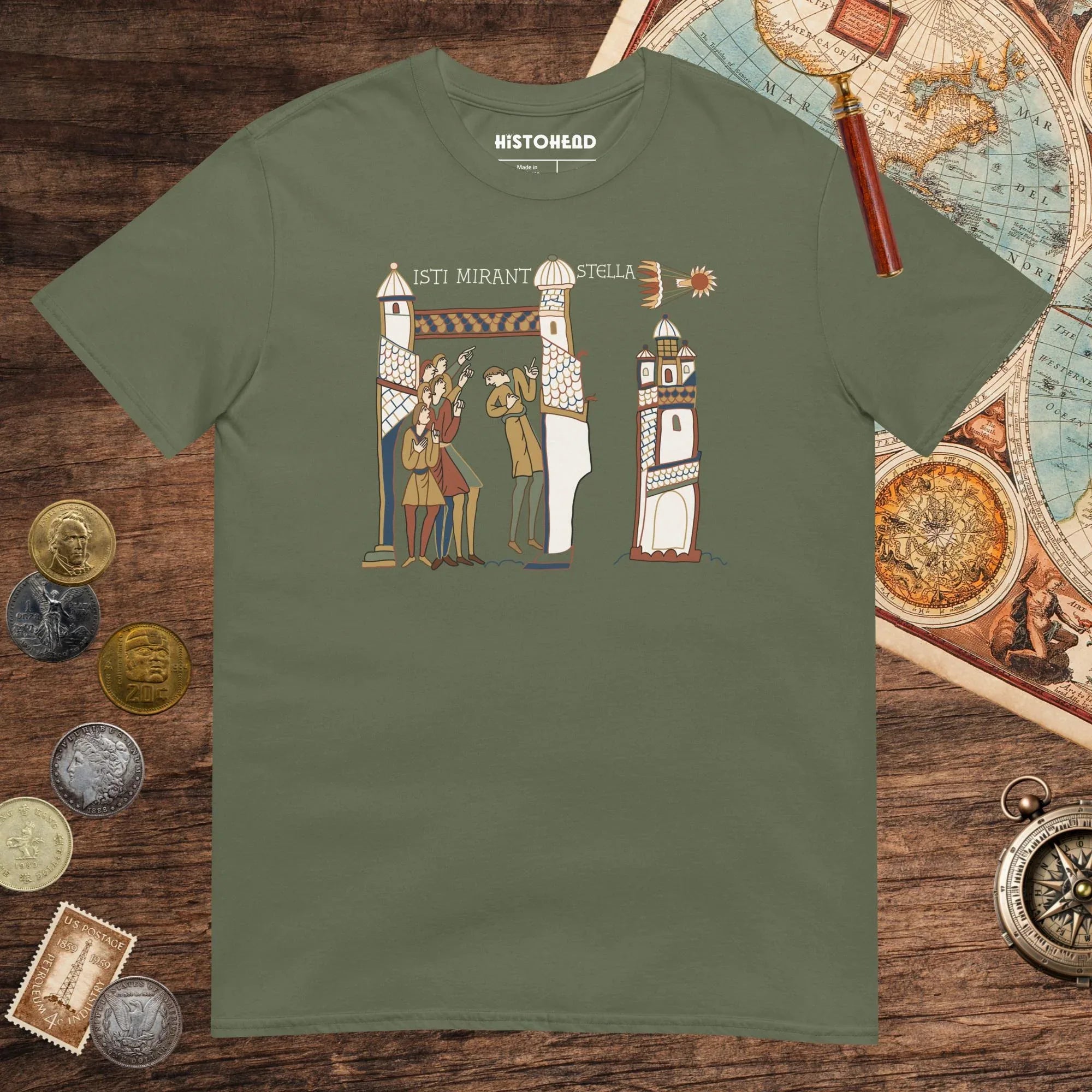 Military Green Isti Mirant Stella Tee - history buff gift by HistoHead