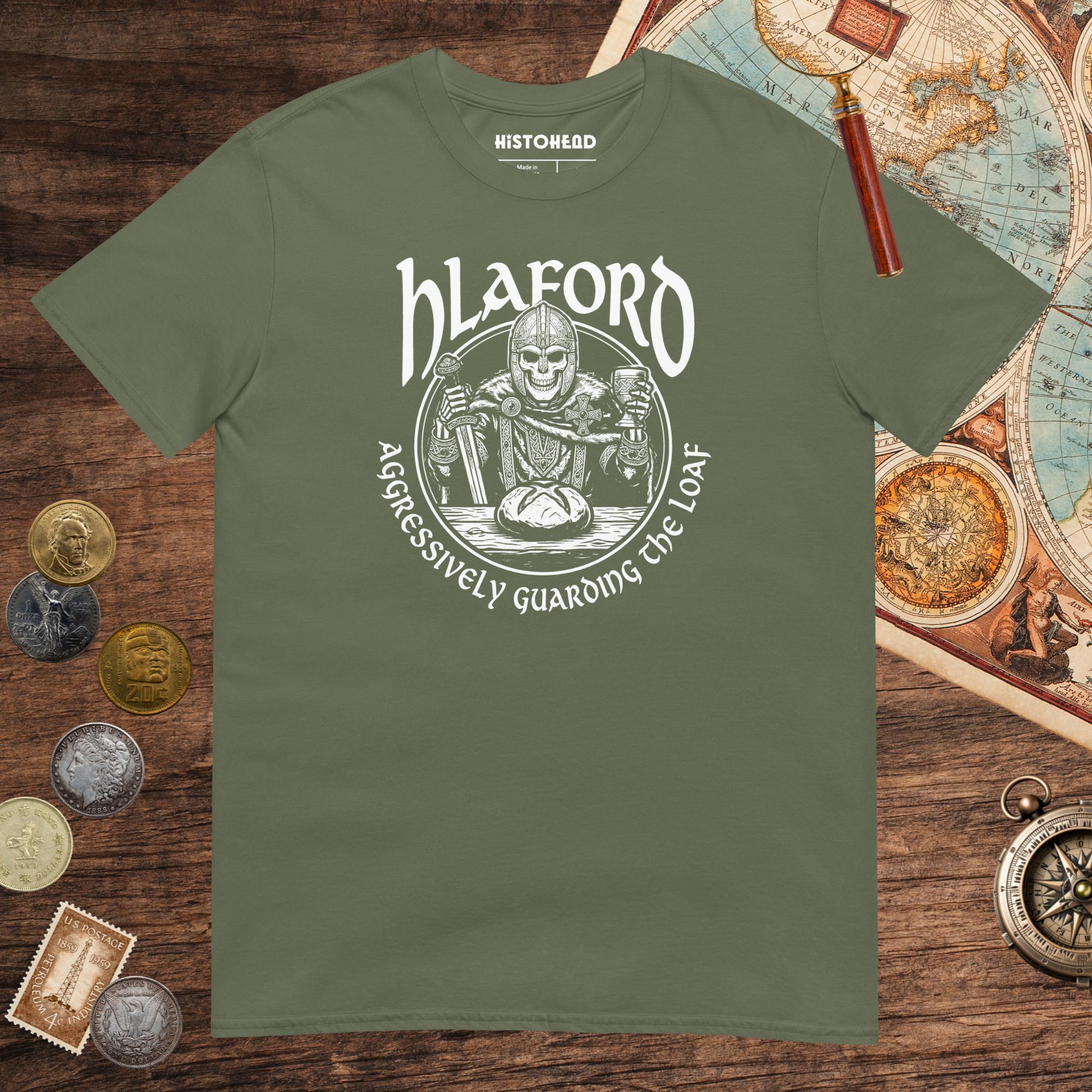 Military Green Hlaford Loaf Guardian Tee - history buff gift by HistoHead