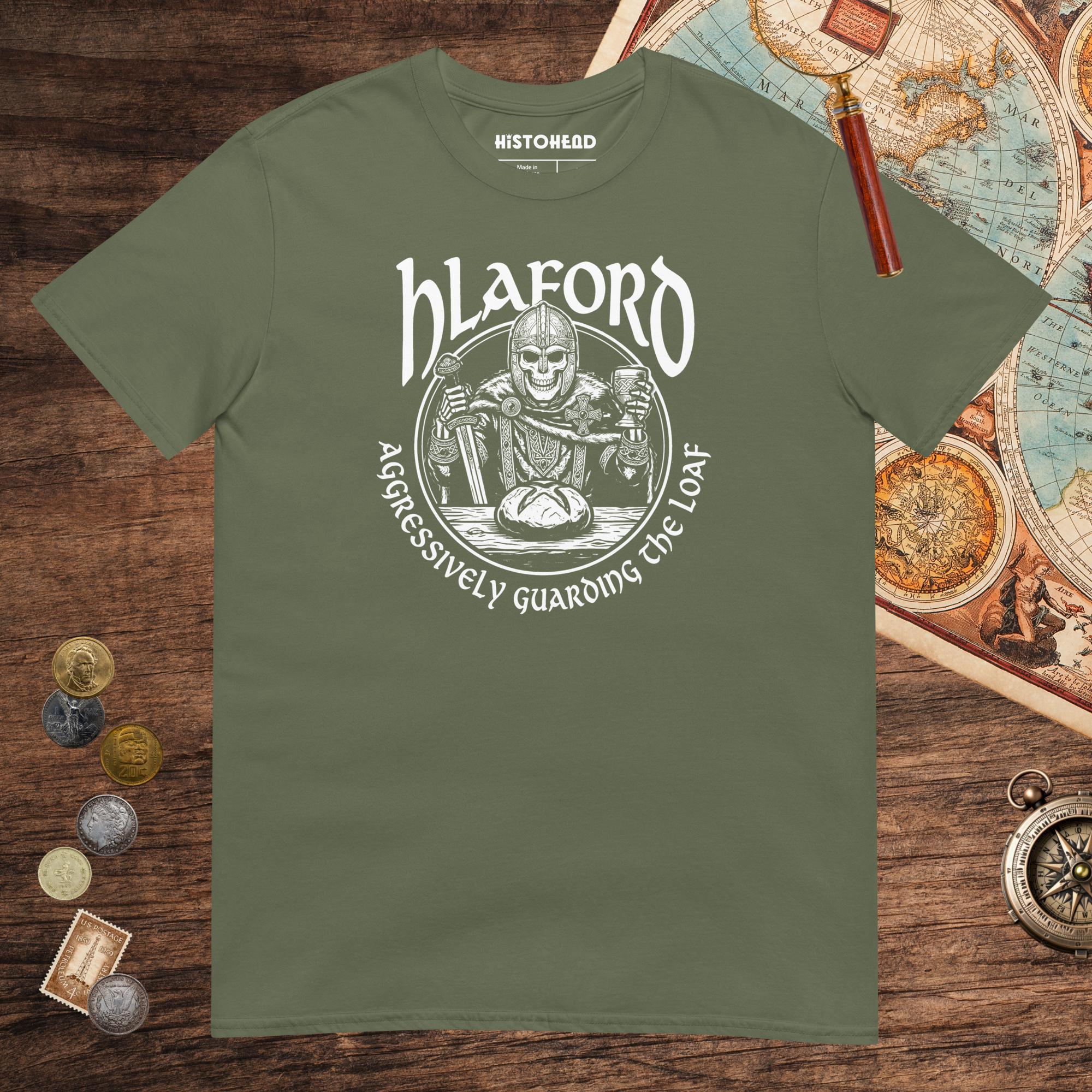 Military Green Hlaford Loaf Guardian Tee - history buff gift by HistoHead