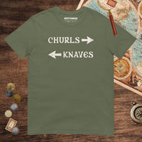 Military Green Churls or Knaves Tee - history buff gift by HistoHead